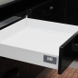 Preview: Modern Box Schubladensystem Grau Niedrig (84 mm) 250 - 550
