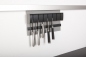 Preview: Kesseböhmer Linero MosaiQ Magnet Messerhalter Titan grau Kunststoffdekor