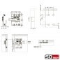 Preview: SO-TECH® Unterschrankaufhänger SOLID 807 für schwere Hängeschränke Tragkraft 240 kg (pro Paar)