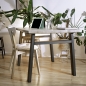 Preview: Tischgestell aus Stahl schwarz matt / used look
