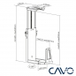 Mobile Preview: CAVO Unterbau PC-Halterung CH-GAME-360 mit 360-Grad Schwenkfunktion, Tragfähigkeit bis 15 kg