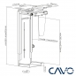 Preview: CAVO Unterbau PC-Halterung CH-360 mit 360-Grad Schwenkfunktion, Tragfähigkeit bis 10 kg