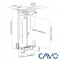 Mobile Preview: CAVO Unterbau PC-Halterung CH-LOCK-360 mit 360-Grad Schwenkfunktion, Diebstahlsicherung, Tragfähigkeit bis 10 kg