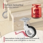 Preview: Design Möbelrolle BERLIN Ø 60 mm belastbar bis 60 Kg