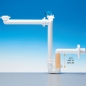 Preview: Raumspar-Siphon mit Geräteanschluss, 32 - 40 mm, weiß, Ablaufgarnitur für Küche und Bad