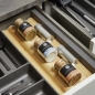Preview: Orga-Box-3 Schubladeneinsätze Tiefe 473 mm anthrazit Besteckkästen für Schubladen 300 - 1200 mm