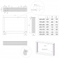 Preview: Tischgestell TAB echt Edelstahl Profil 80 x 40 mm
