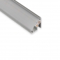 Preview: LED Profil-99 mit opaler Abdeckung 2000 x 15,7 x 15,8 mm Aluminium eloxiert für LED Streifen bis 10 mm Breite