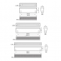 Preview: Möbelgriff CAROLINE BA 128 mm Chrom poliert / klar JUNKER Design