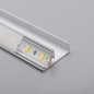 Preview: LED Profil-45A für 16 mm Plattenstärke 2 m mit opaler Abdeckung für LED Streifen