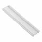 Preview: LED Profil-49 für Glasplatten 8 - 12 mm Stärke 2 m mit klarer Abdeckung für drei LED Streifen - Kopie