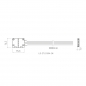 Preview: Verbindungskabel für 10 mm LED-Stripe FLASH (5630) 14,3 x 15,3 x 5 mm 2-polig