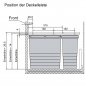 Preview: Ninka Abfalltrennsystem eins2vier KB 600 mm dunkelgrau, Seitenstärke 16 mm