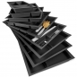 Preview: Orga-Box Junker Slim Besteckeinsatz Lavagrau für Junker Slim / SO Slim Zargensysteme mit Korpusbreite 300 - 1200 mm