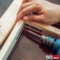 Preview: 10 Stück Winkelverbinder Stahl verzinkt Lochung gesenkt mit Sicke