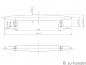 Preview: Möbelgriff ZEPPELIN BA 128 mm Edelstahloptik