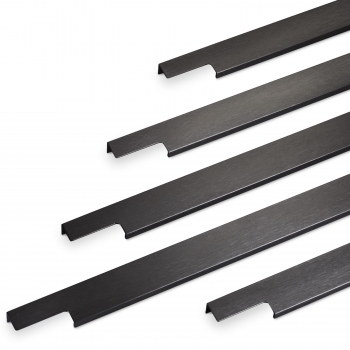 Griffleiste BLANKETT Slim 145 - 1195 mm schwarz gebürstet (eloxiert)
