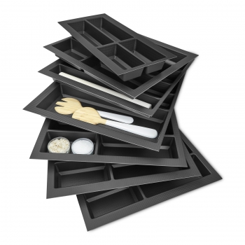 iGadgitz Home U6926 - Mehrzweck Antirutschmatte (110 x 30 cm) Halterollen  für Schubladen, Küchenregale, Werkstatt, Büro usw. - schwarz