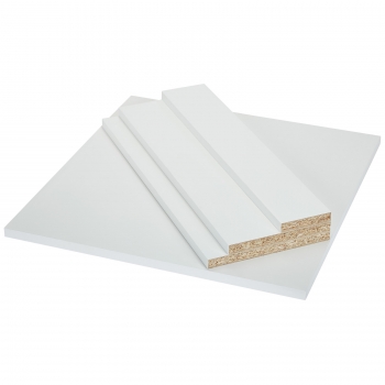 Spanplattenset Boden und Rückwand weiß passgenau für Schubladensystem JUNKER SLIM (Tiefe 500 / Korpus-Außenbreite 300 - 1200 mm)