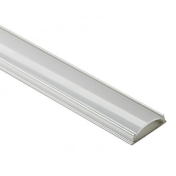 LED Profil-42 biegsam mit opaler Abdeckung 2000 x 17 x 5 mm Aluminium eloxiert für LED Streifen