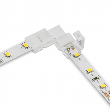 90° Eckverbinder für 10 mm LED-Stripe FLASH (5630) 14,3 x 15,3 x 5 mm 2-polig