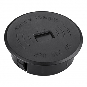 Einbau Qi Wireless Charger WLC-01 Induktion Ladegerät anthrazit