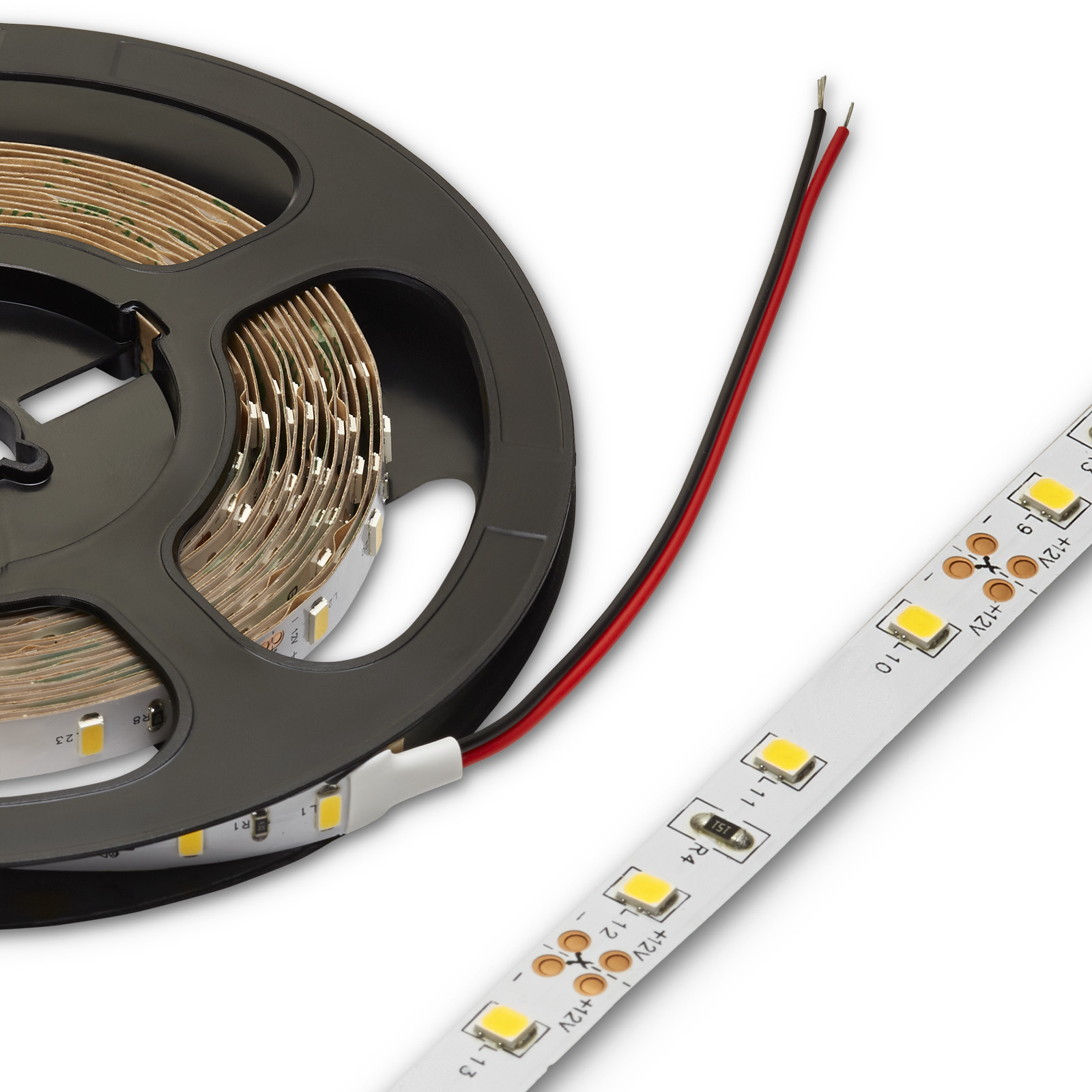 sparsamer LED Strip 12V warmweiß mit Profil Dimmer