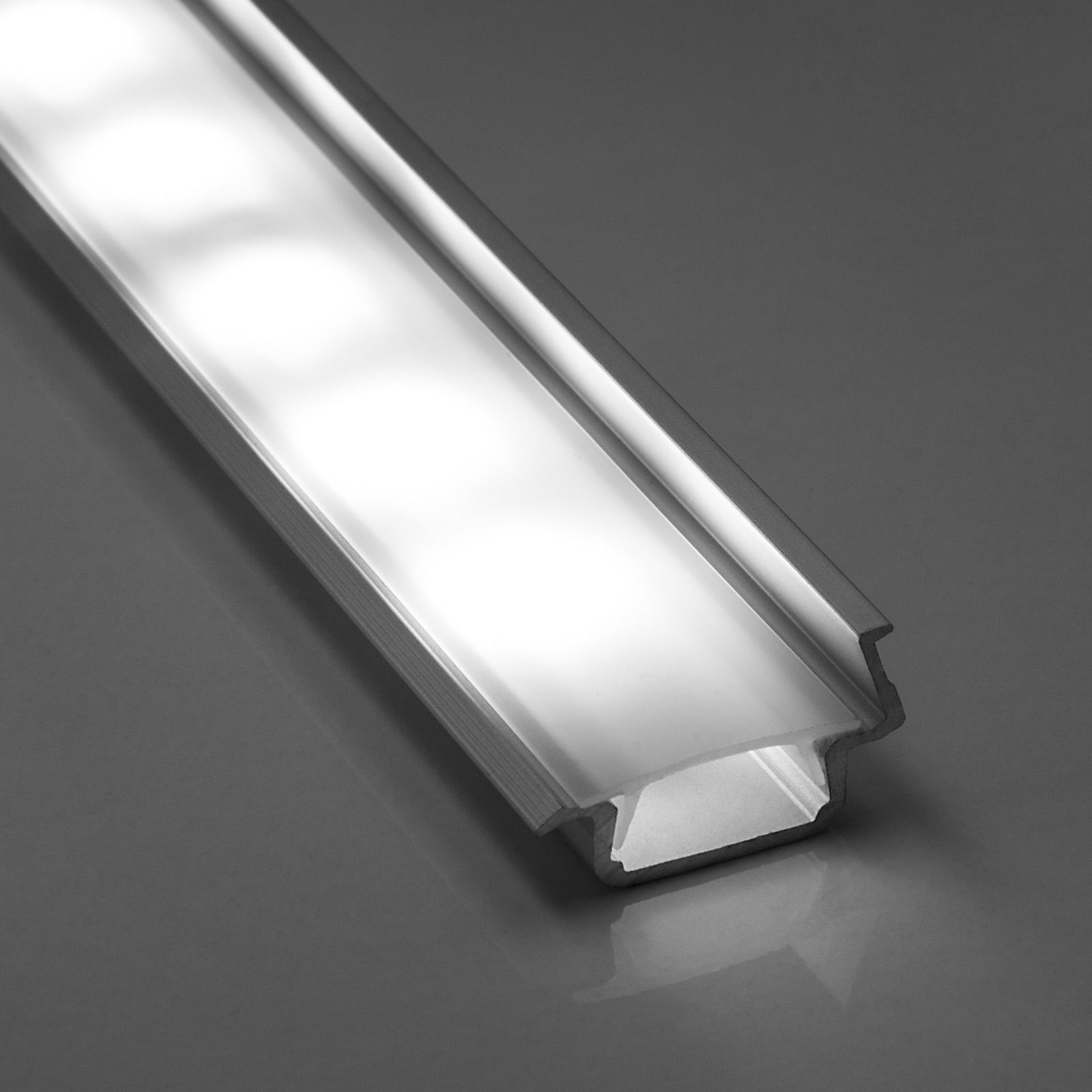 LED 30° Winkelprofil-88 opal 2 m für LED Streifen 