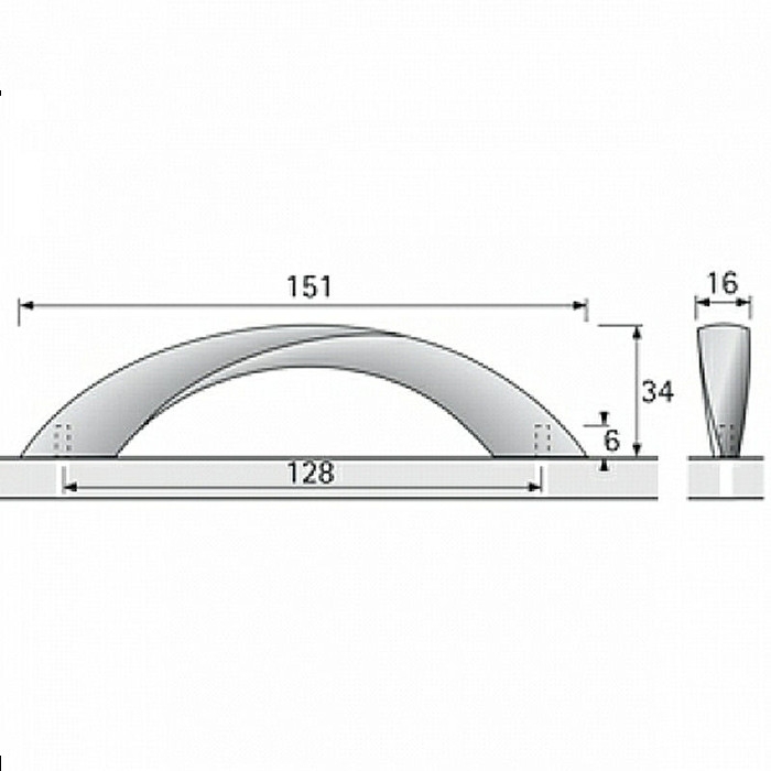 Möbelgriff CORIA BA 128 mm JUNKER Design