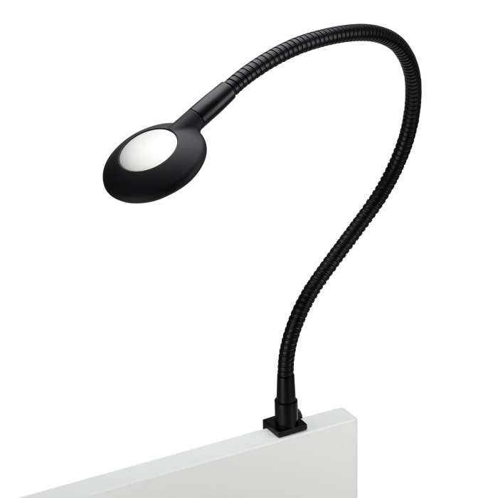 JUNKER Lighting LED Bettleuchte / Leseleuchte LUCE mit flexiblem Leuchtenarm, 2x USB Anschlüssen und Touchsensor