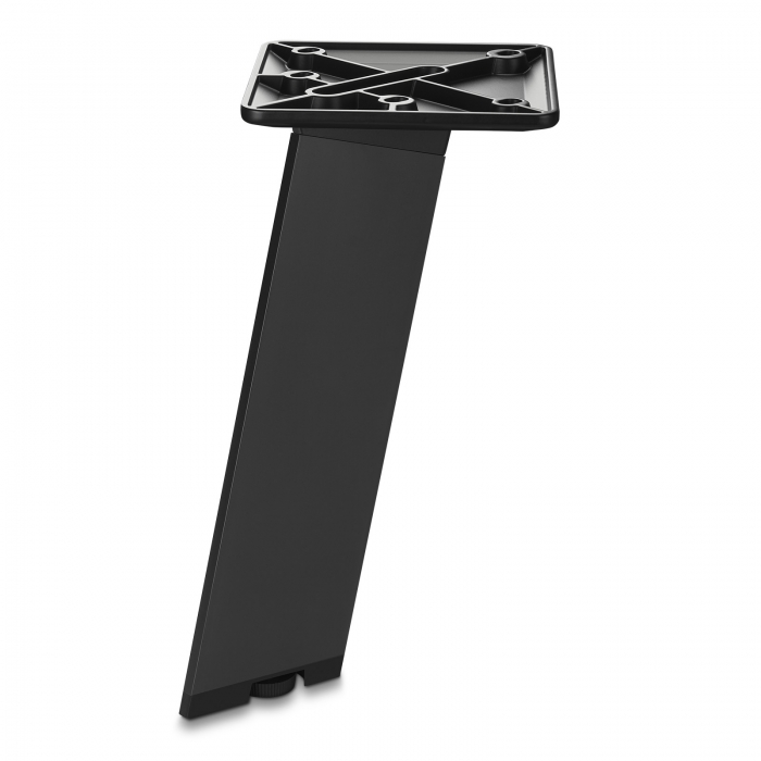 SCHÜCO Möbelfuß STAIR Höhe 250 mm Edelstahloptik o. schwarz - belastbar bis max. 150 kg / Stück