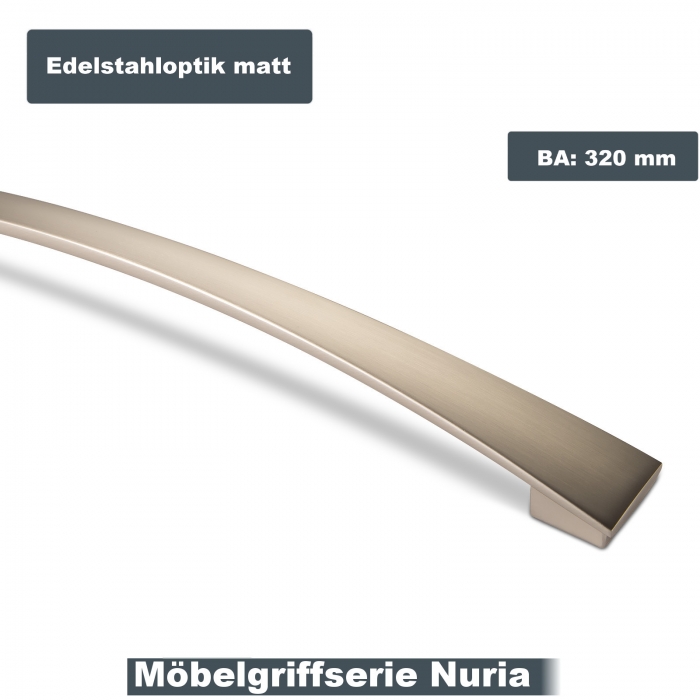 Möbelgriff NURIA BA 160 - 320 mm JUNKER Design